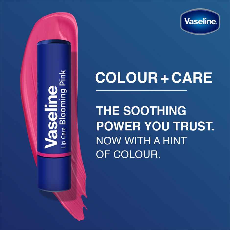 Vaseline Colour+Care Blooming Pink Tinted Lip Balm with Manuka Honey