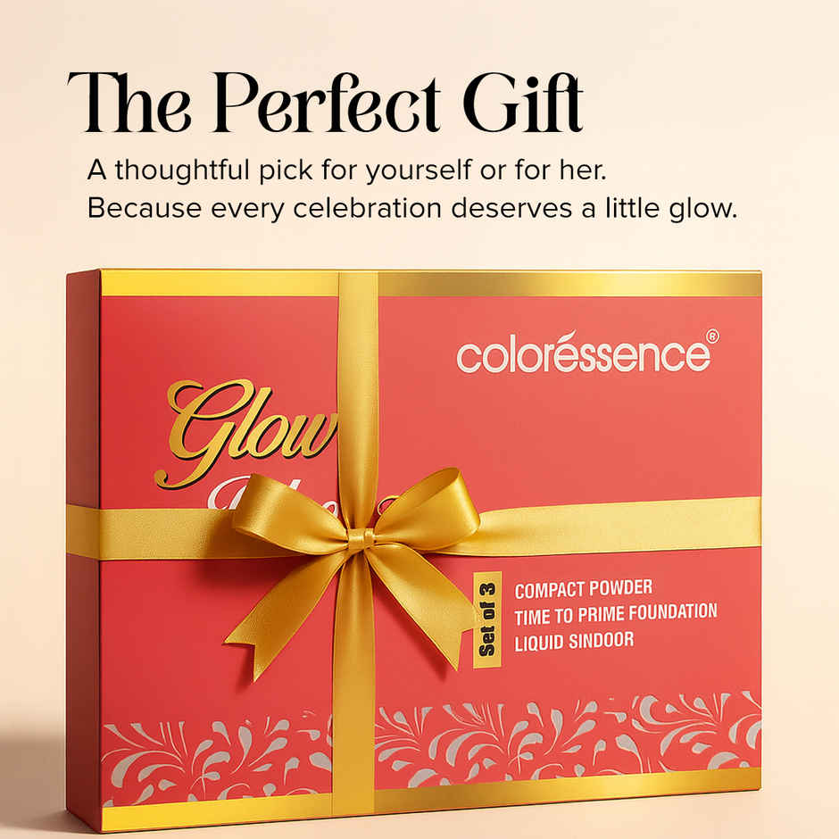 Coloressence Glow Ritual Kit |Prime, Perfect & Celebrate | 3 Festive Essentials in One