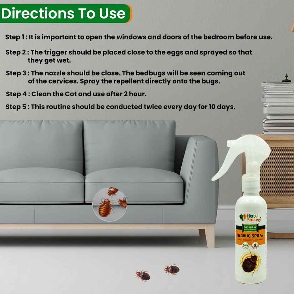 Herbal Strategi Bed Bug Repellent Spray