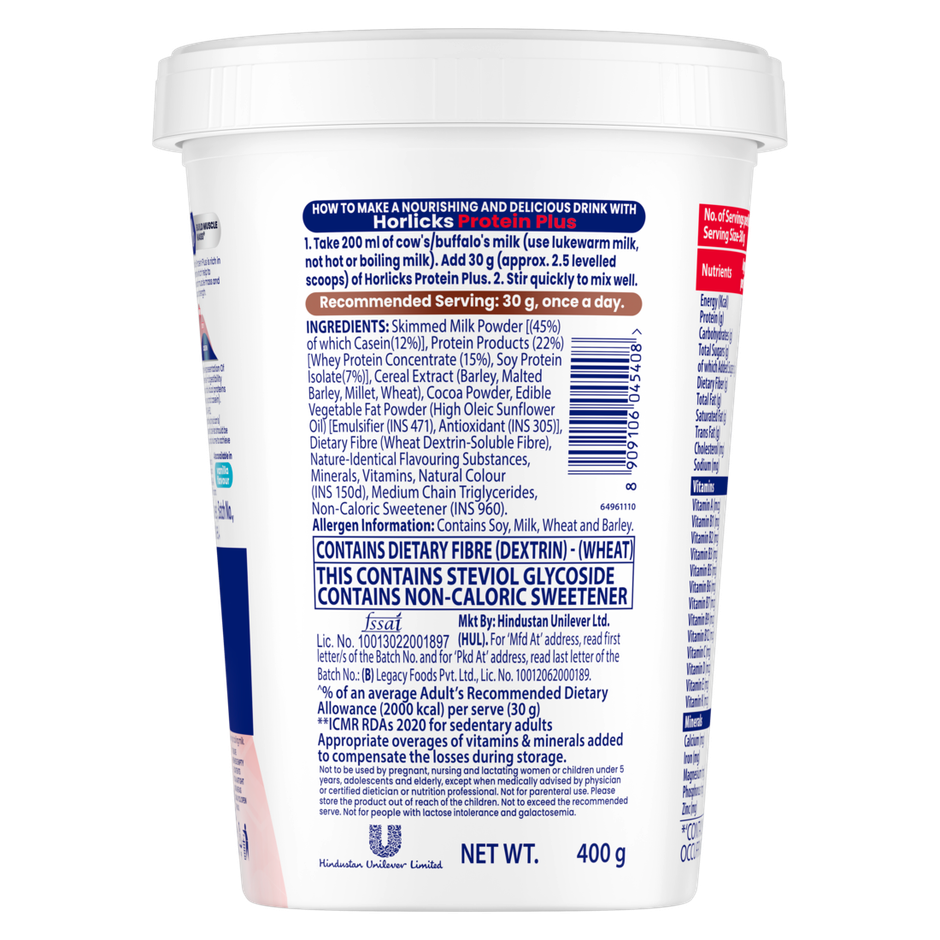 Horlicks Protein Plus Chocolate Drink Mix