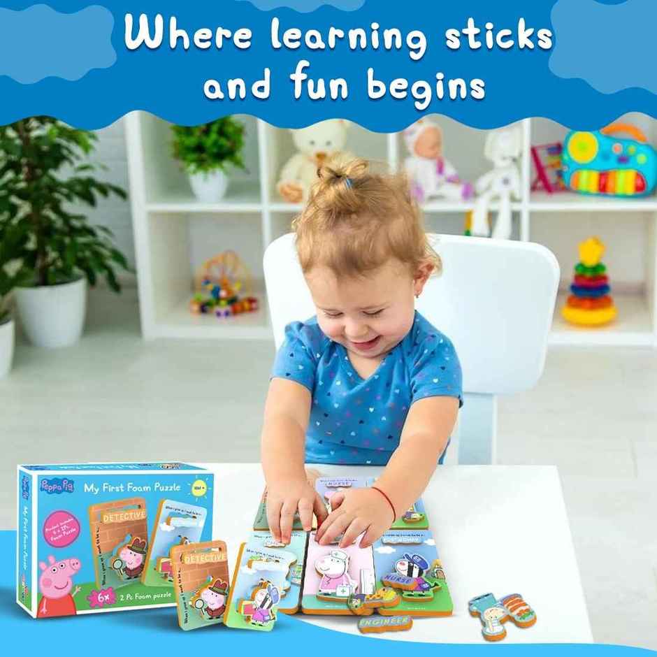 Wembley Peppa Pig - My First Foam Puzzle for Kids Interactive Toy