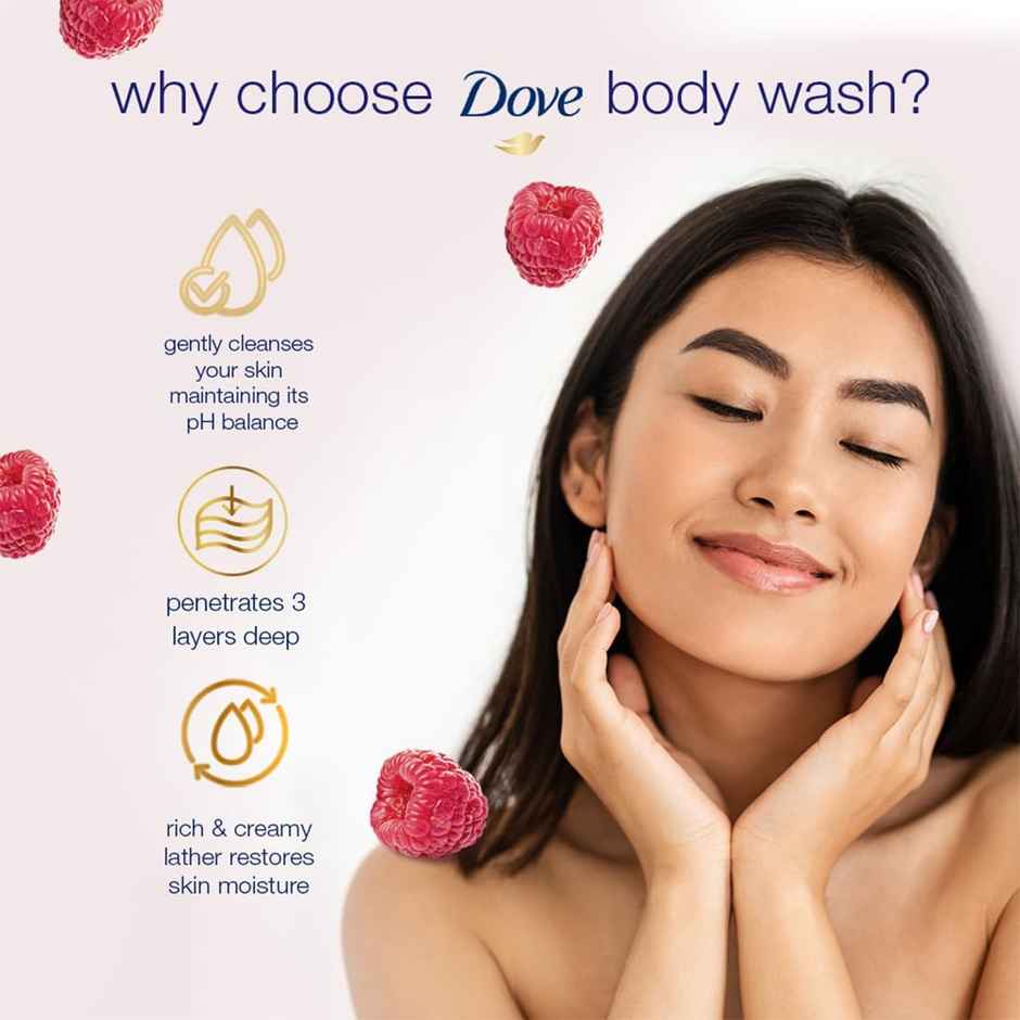 Dove Go Fresh Nourishing Body Wash | Raspberry & Lime | For Rejuvinated Skin