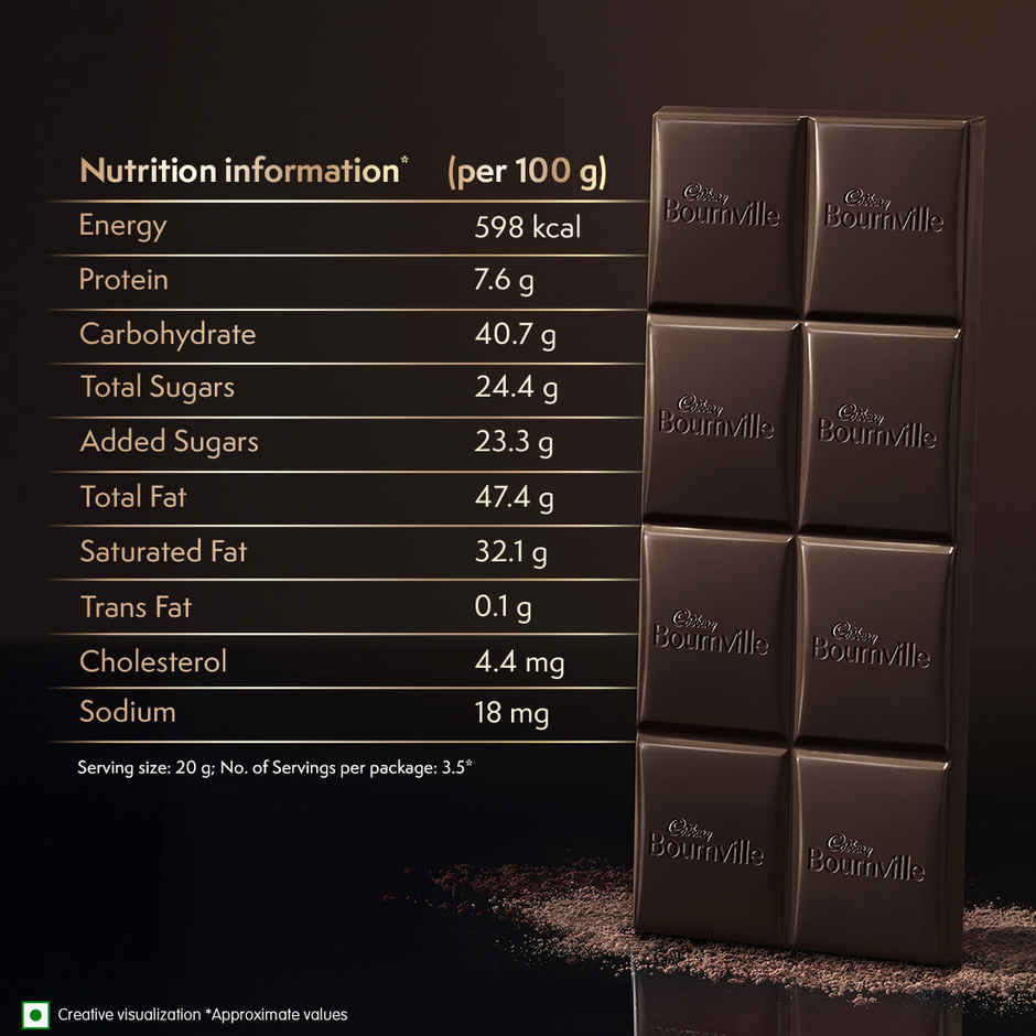 Cadbury Bournville Rich Cocoa 70% Dark Chocolate Bar