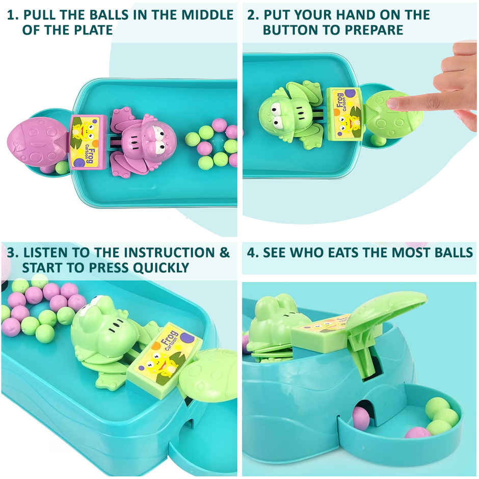 Wembley Hungry Frog Game - Interactive Indoor Fun for Two Players