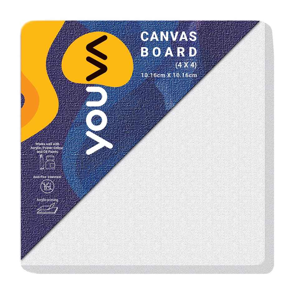 Navneet Youva |Canvas Board |4x4 inch | Pack of 3