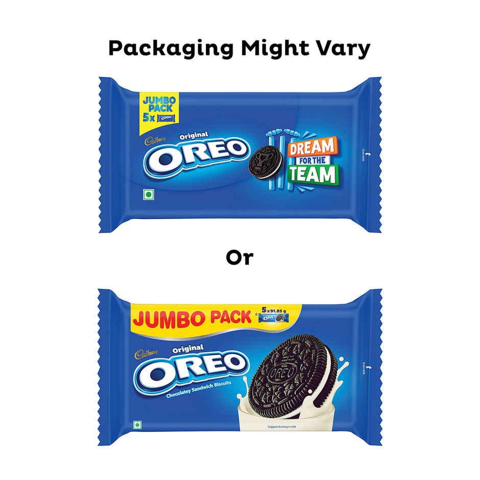 Cadbury Oreo Vanilla Flavour Creme Sandwich Biscuit Mega Family Pack