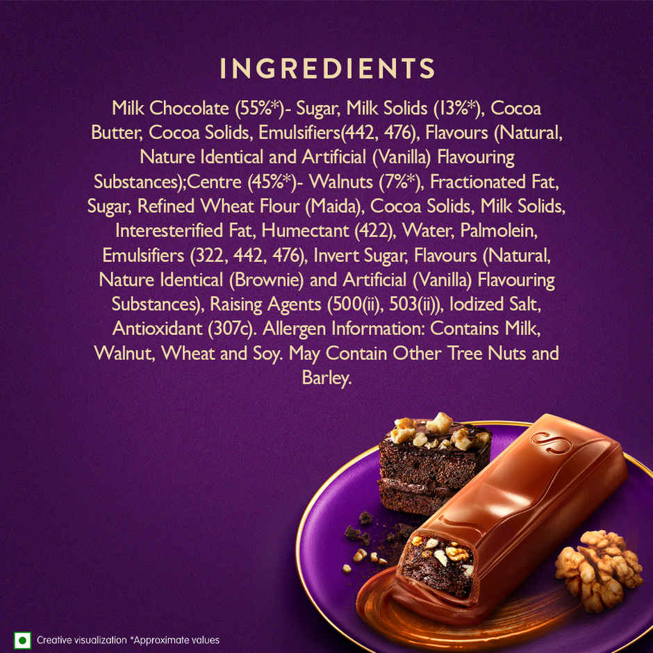 Cadbury Dairy Milk Silk Desserts Brownie Chocolate Bar