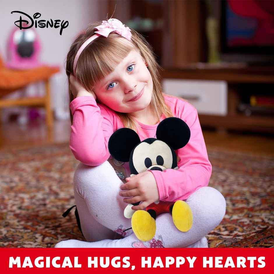 Hamleys Disney Mickey Mouse Soft Toy 8 Inches Plush Huggable Stuffed Toy For Kids Toys For Ages 2+