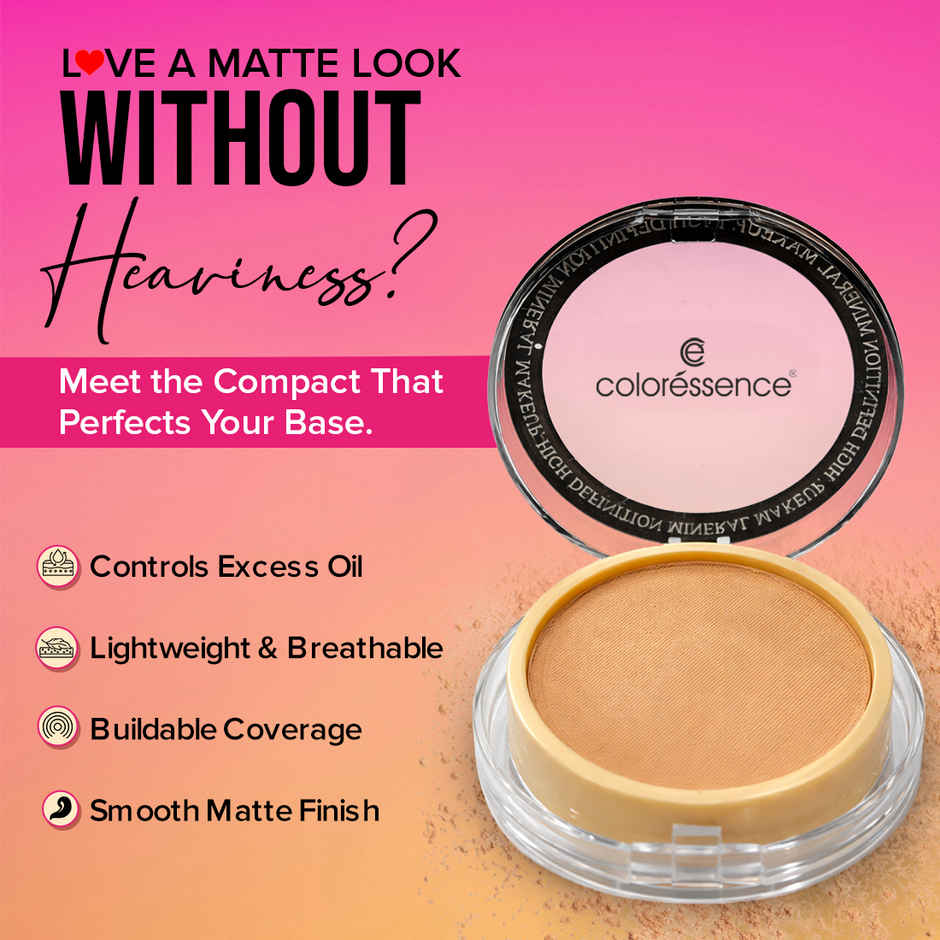 Coloressence Perfect Tone Compact Powder with Puff | Dusky | Lightweight | Long Lasting |Sweatproof