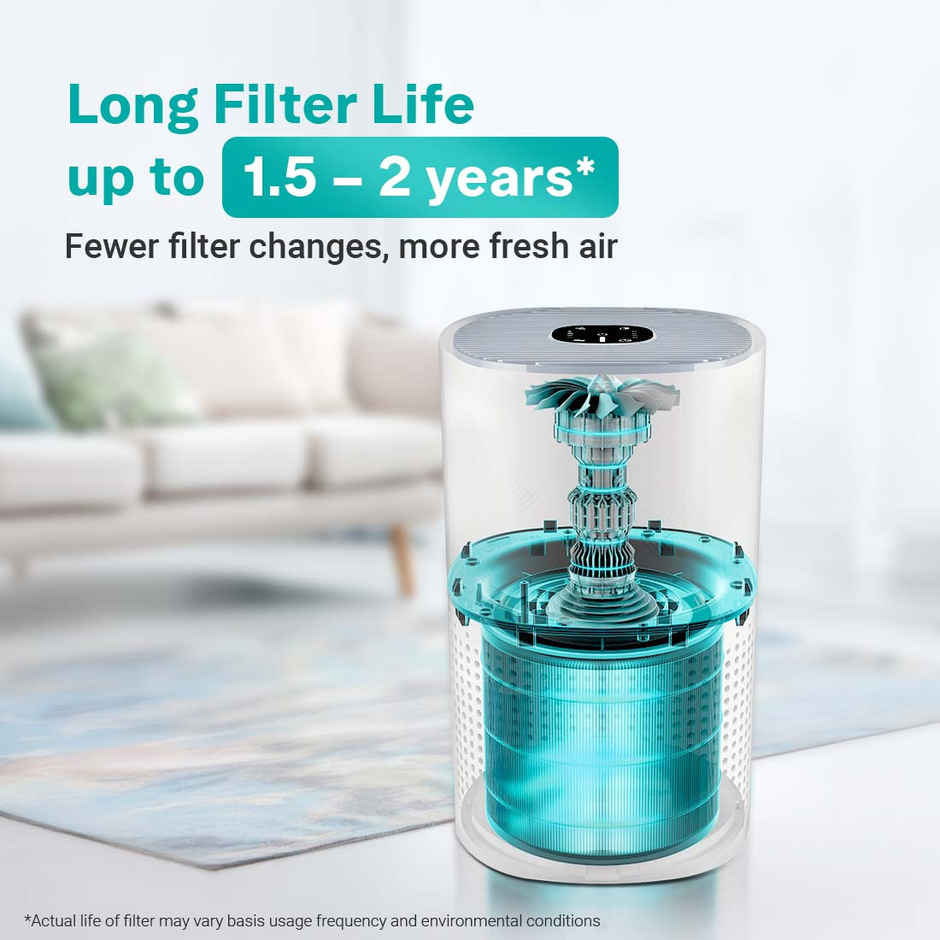 Eureka Forbes 270 Air Purifier for Home |True HEPA H13 Filter & Real-time AQI Indicator