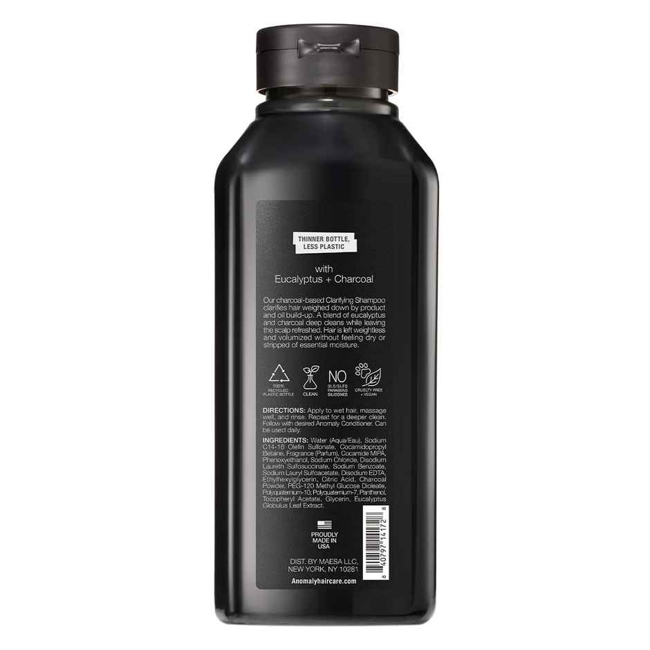 Anomaly Clarifying Shampoo For Deep Cleanse With Charcoal & Eucalyptus