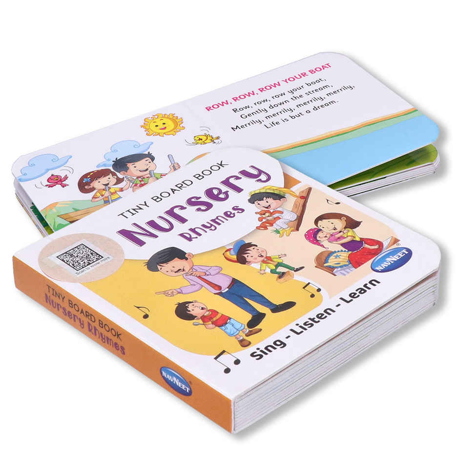 Navneet Tiny Board Book- Nursery Rhymes Board Book for Little Ones | Age 1-4 Years