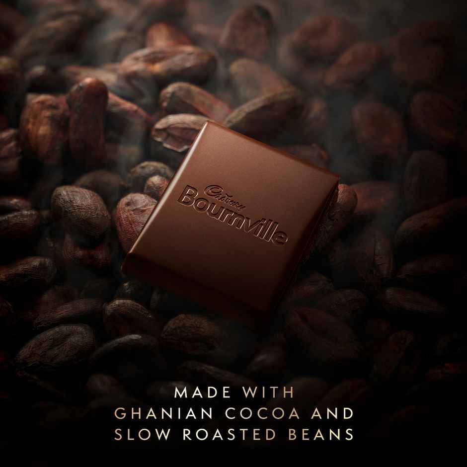 Cadbury Bournville Rich Cocoa 70% Dark Chocolate Bar(80gms) & I Love You Heart Cushion(25X18Cm)- Red(1pc) Combo