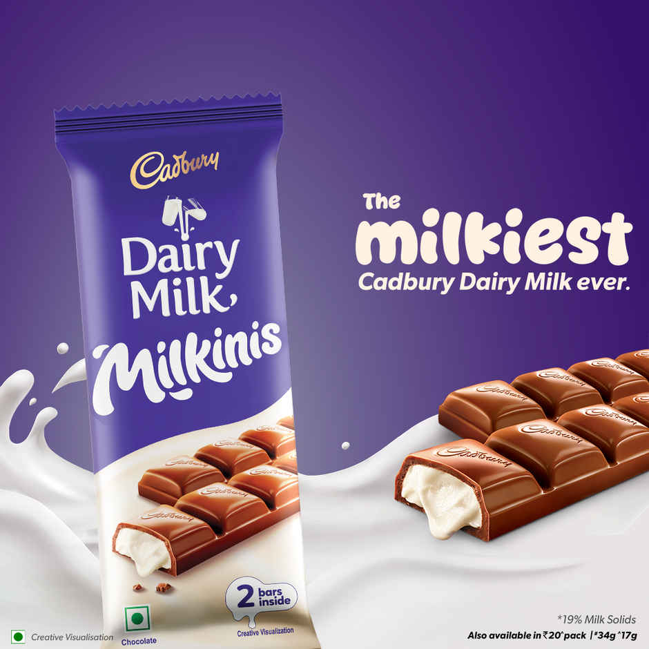 Cadbury Dairy Milk Milkinis Duo Pack Chocolate Bar