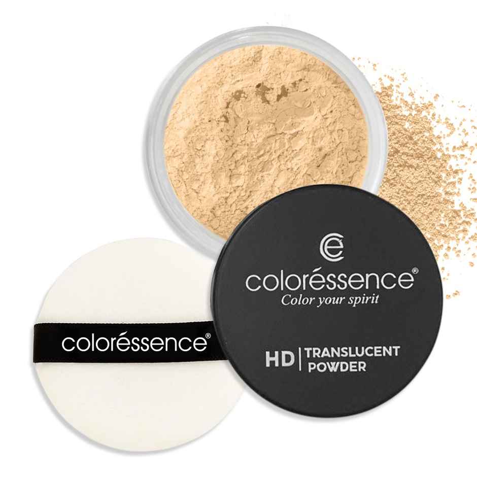 Coloressence HD Translucent Loose Powder 10g | Ivory Beige| Blurs Pores | Matte Finish|Long Lasting
