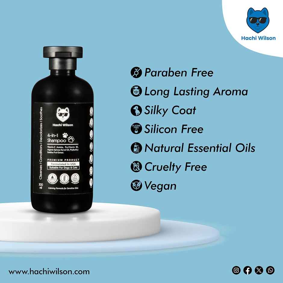 Hachi Wilson Premium 4In1 Dog Shampoo And Conditioner