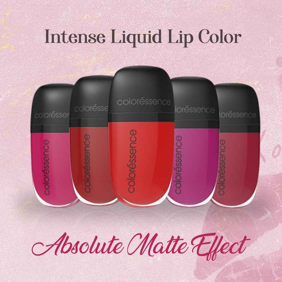 Coloressence Intense Liquid Lip Color | Long Lasting, Smudgeproof, Waterproof | Antique Ruby