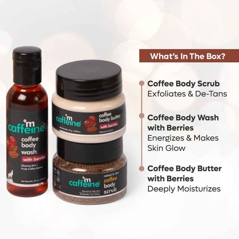 mCaffeine Miniature Coffee Body Detan Skin Care Gift Set