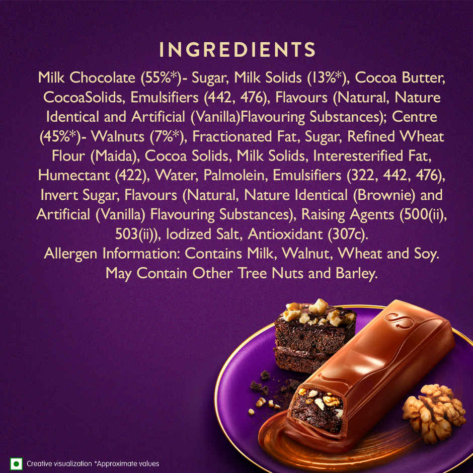 Cadbury Dairy Milk Silk Desserts Brownie Chocolate Bar