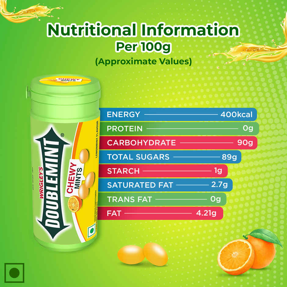 Doublemint Lemonmint Flavour Chewymints Tube Combo