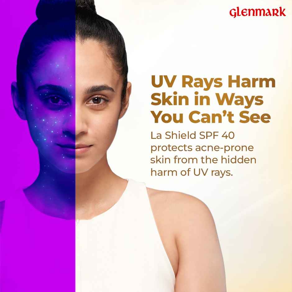 La Shield SPF 40+ & PA+++ Anti Acne Sunscreen Gel