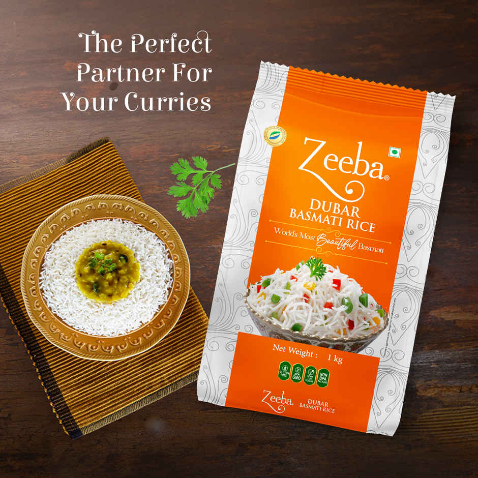 Zeeba Dubar Basmati 1121 Steam | Short Grain