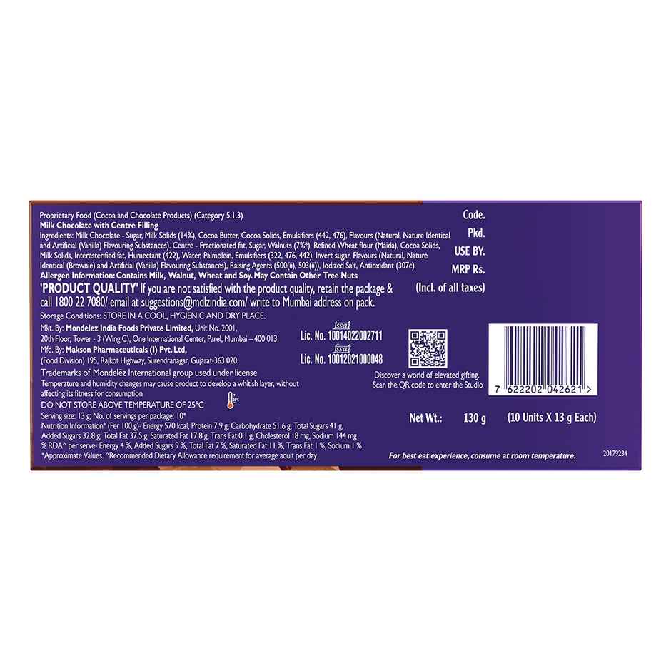 Cadbury Studio Signature Pralines Brownie Aux Noix Chocolate Gift Pack