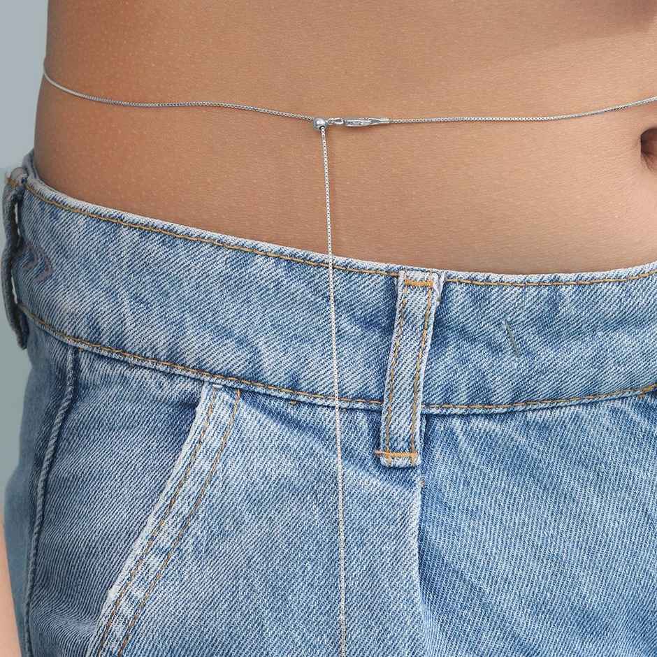 Zavya Rose Gold Plated 925 Sterling Silver Waist Chain