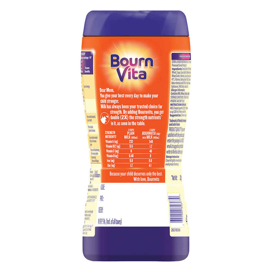 Bournvita Chocolate | Cereal Based Drink Mix Jar