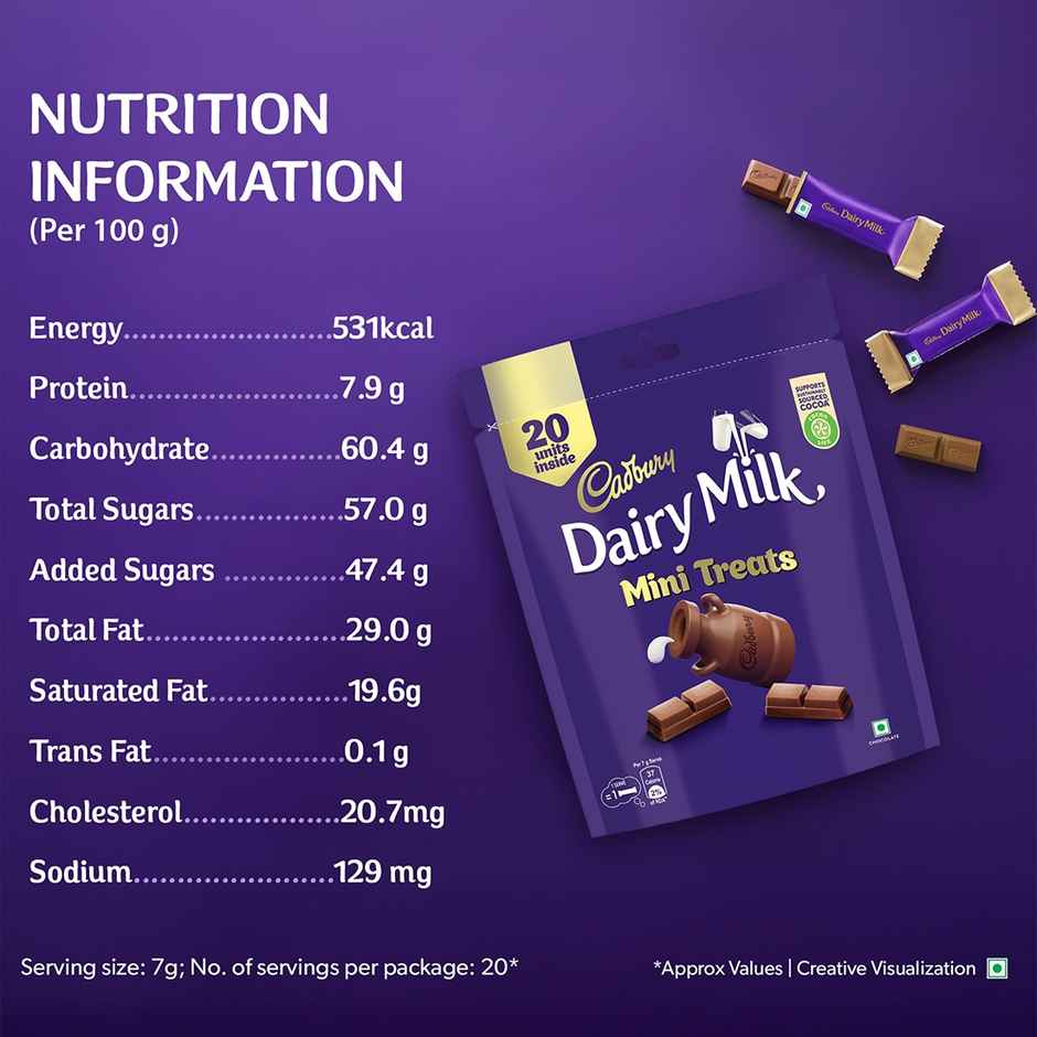 Cadbury Dairy Milk Mini Treats Chocolate Pack