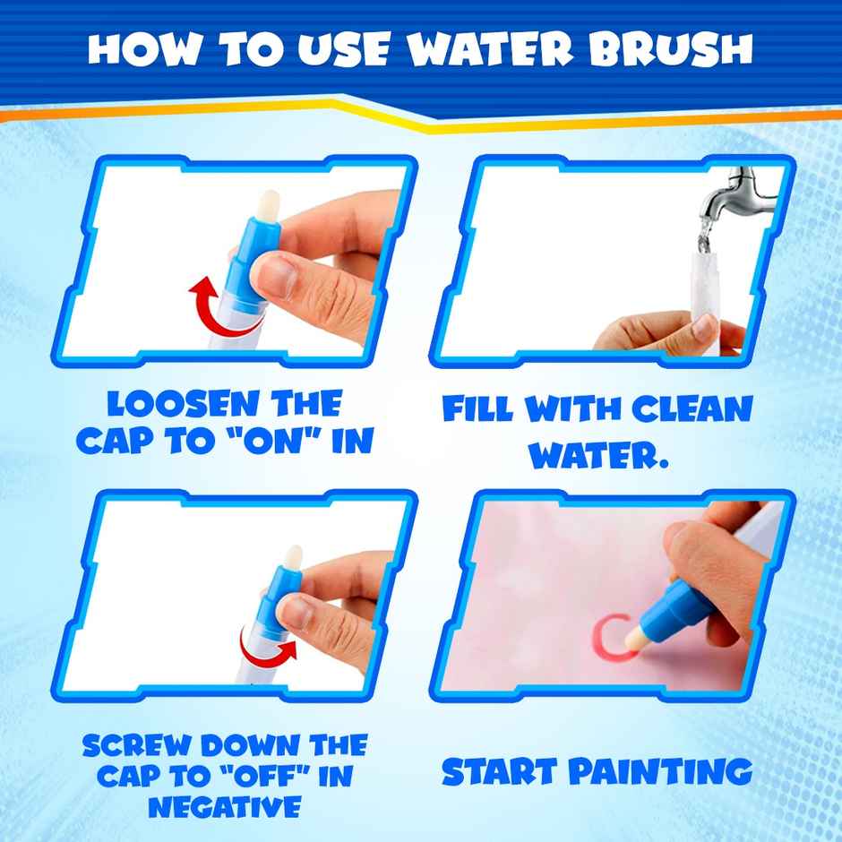 Wembley Paw Patrol Water Doodle Mat � Includes 2 Stencils & 2 Magic Markers, Mess-Free