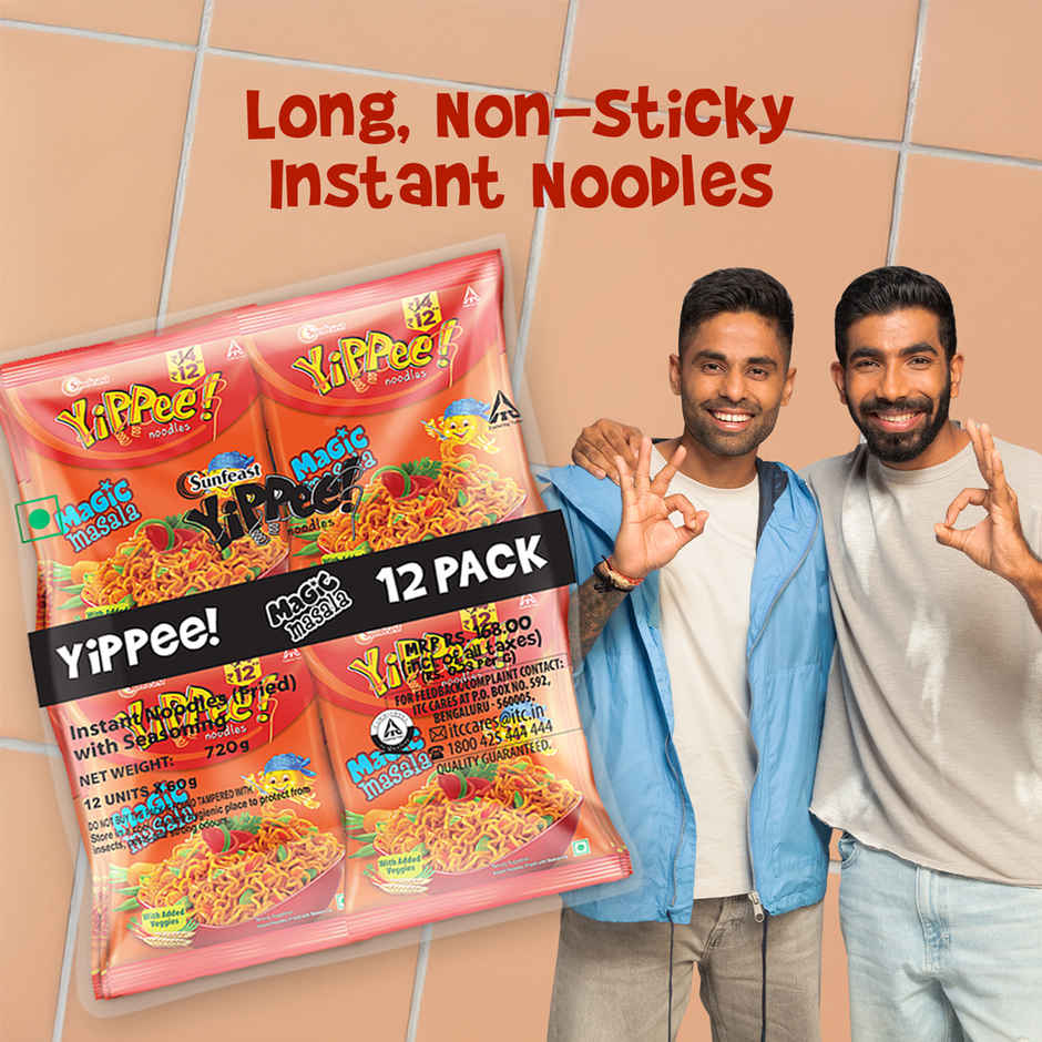 Yippee Magic Masala Noodles| 12 in 1