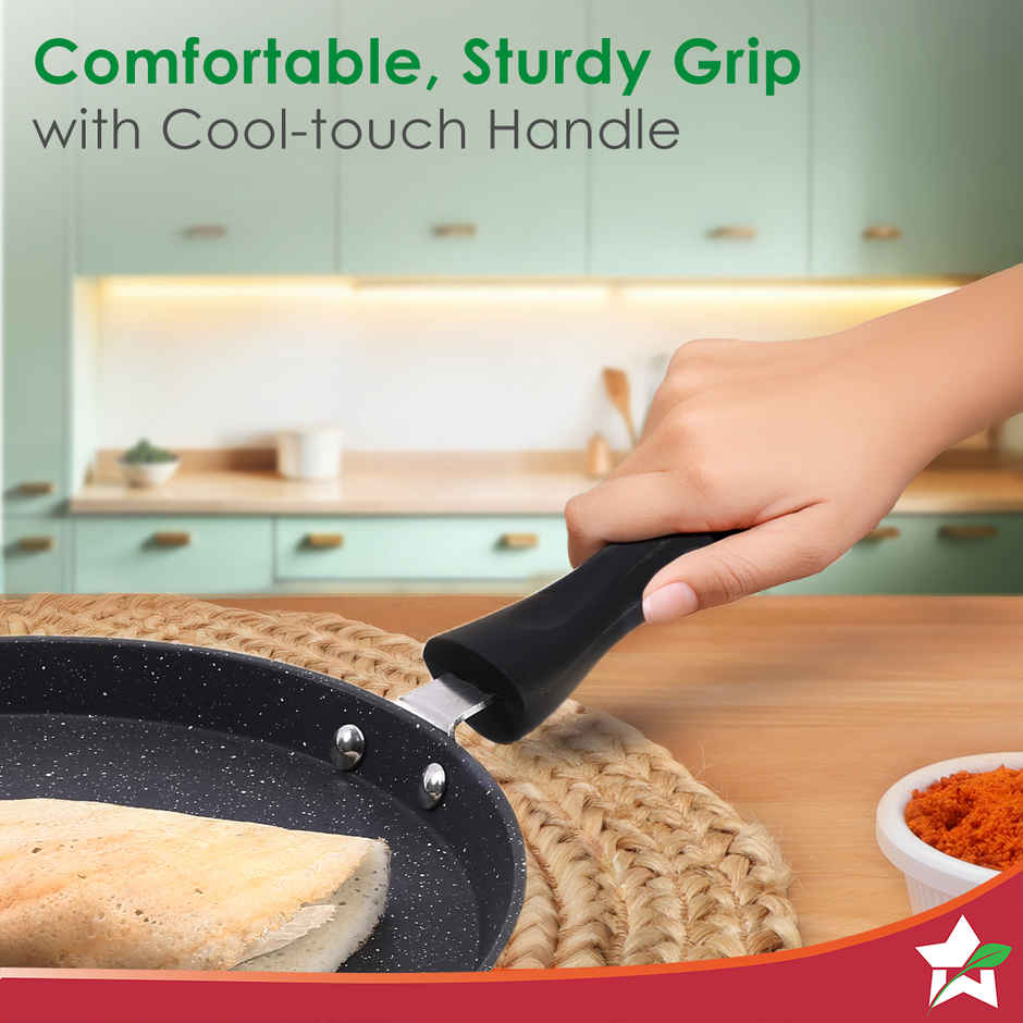 Wonderchef Duralite Die-Cast Dosa Tawa 28 Cm, Grey