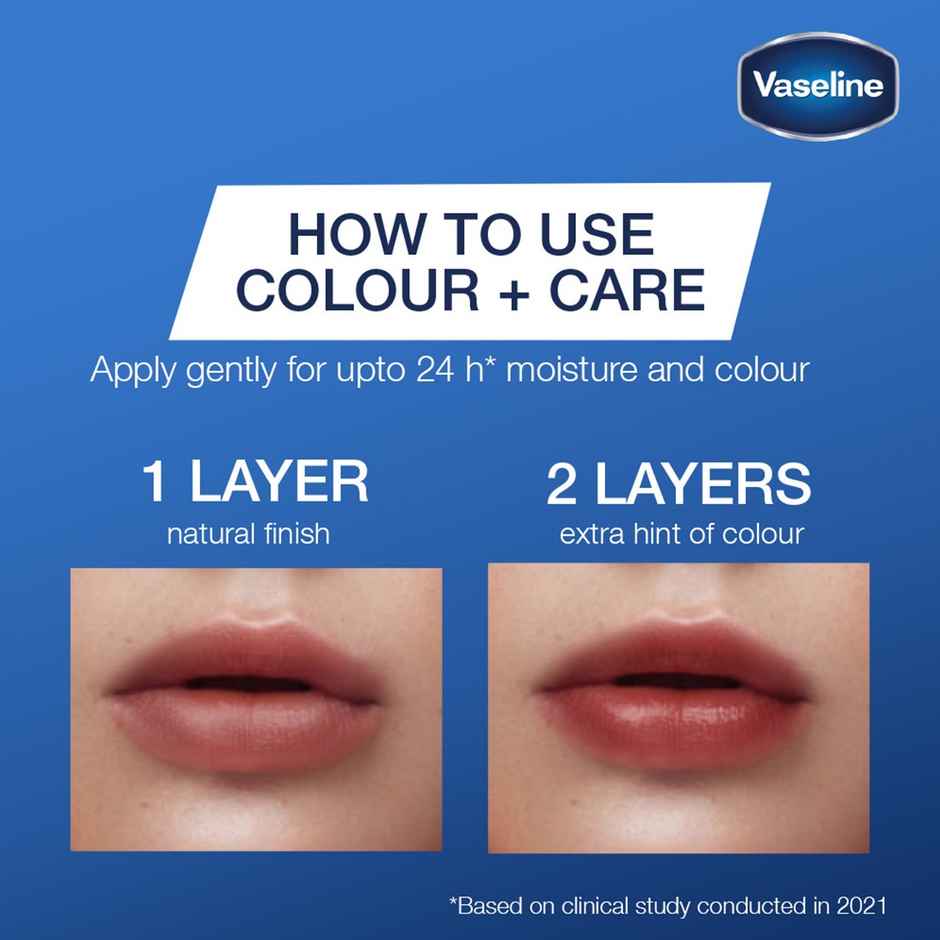 Vaseline Colour+Care Blooming Pink Tinted Lip Balm with Manuka Honey
