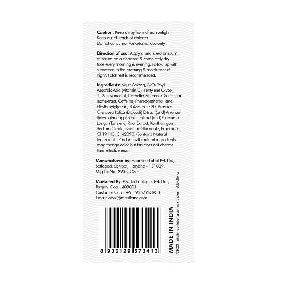 mCaffeine 15% Vitamin C & Green Tea Serum