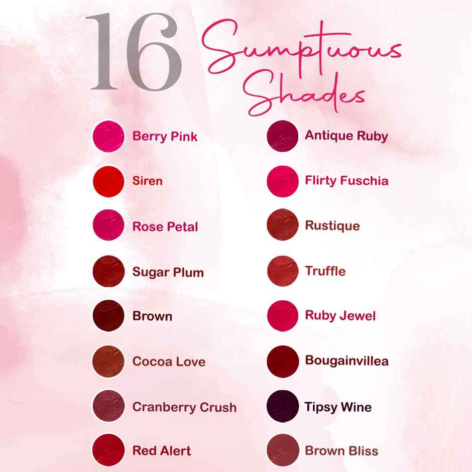 Coloressence Intense Liquid Lip Color | Long Lasting, Smudgeproof, Waterproof | Antique Ruby