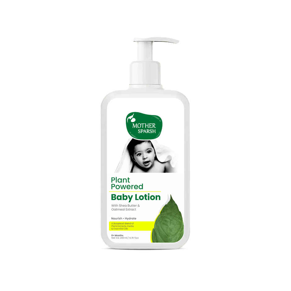 Mother Sparsh Plant Powered Natural Baby Lotion With Organic Shea Butter & Oatmeal Extract