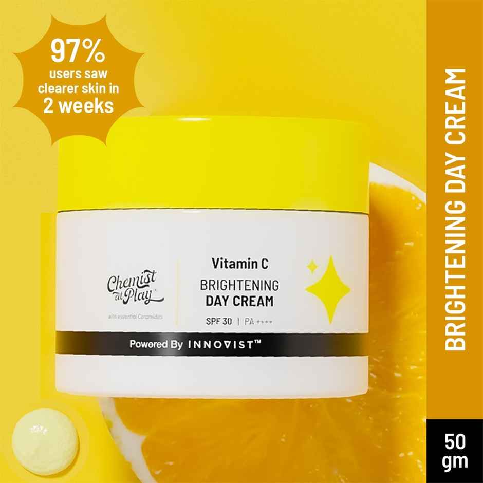 Chemist at Play Brightening Day Cream | SPF | Skin Moisturisation | Mineral Oil & Petroleum Free