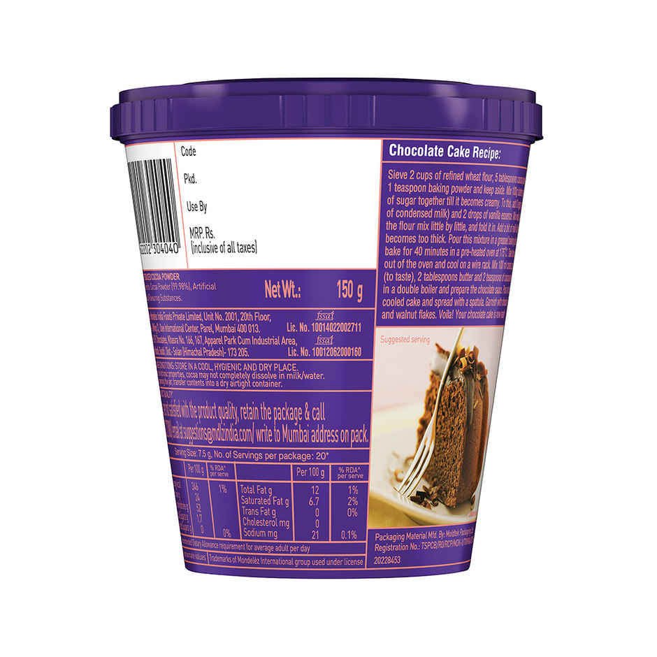 Cadbury Cocoa Powder Mix | Smooth & Delicious