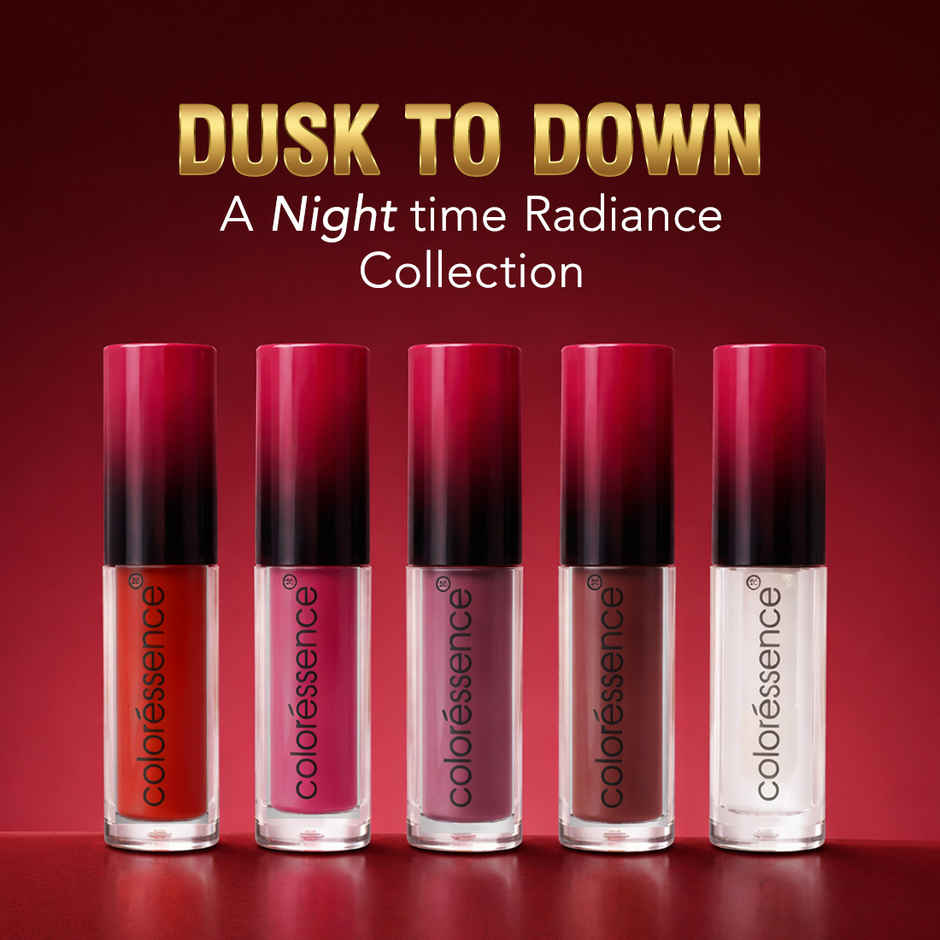 Coloressence Dusk to Dawn Liquid Lipstick Kit (4 Shades) | Free Lip Gloss | Waterproof|Long Lasting
