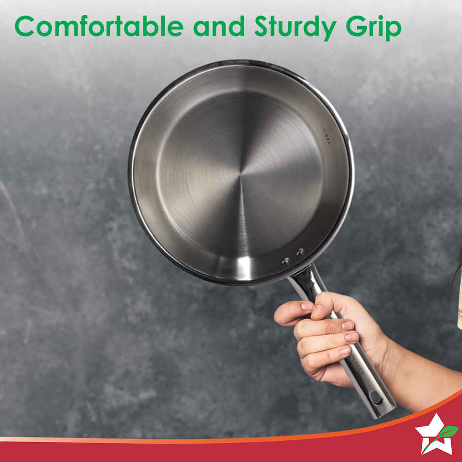 Wonderchef Stella Triply Stainless Steel Fry Pan | 20 cm | 1 L