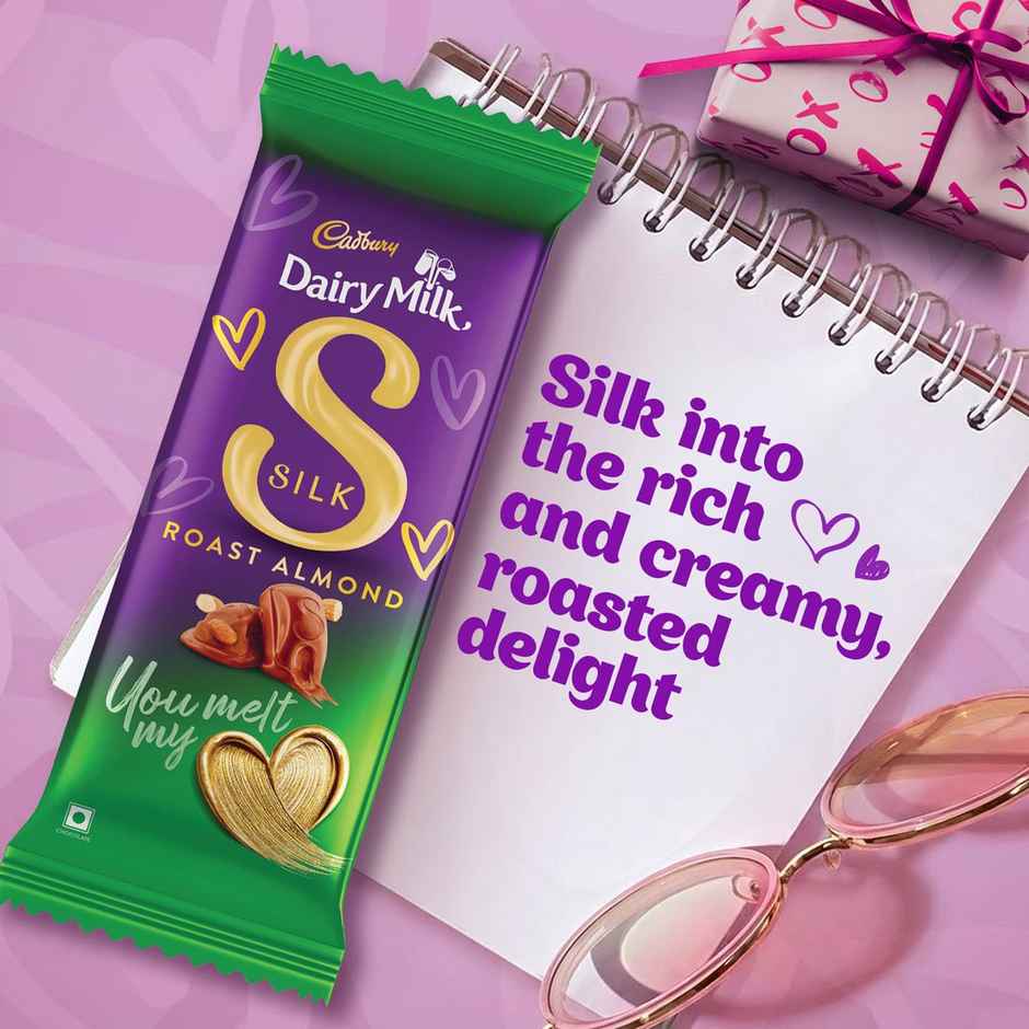 Cadbury Dairy Milk Silk Roast Almond Chocolate Bar Valentine's Gift Pack