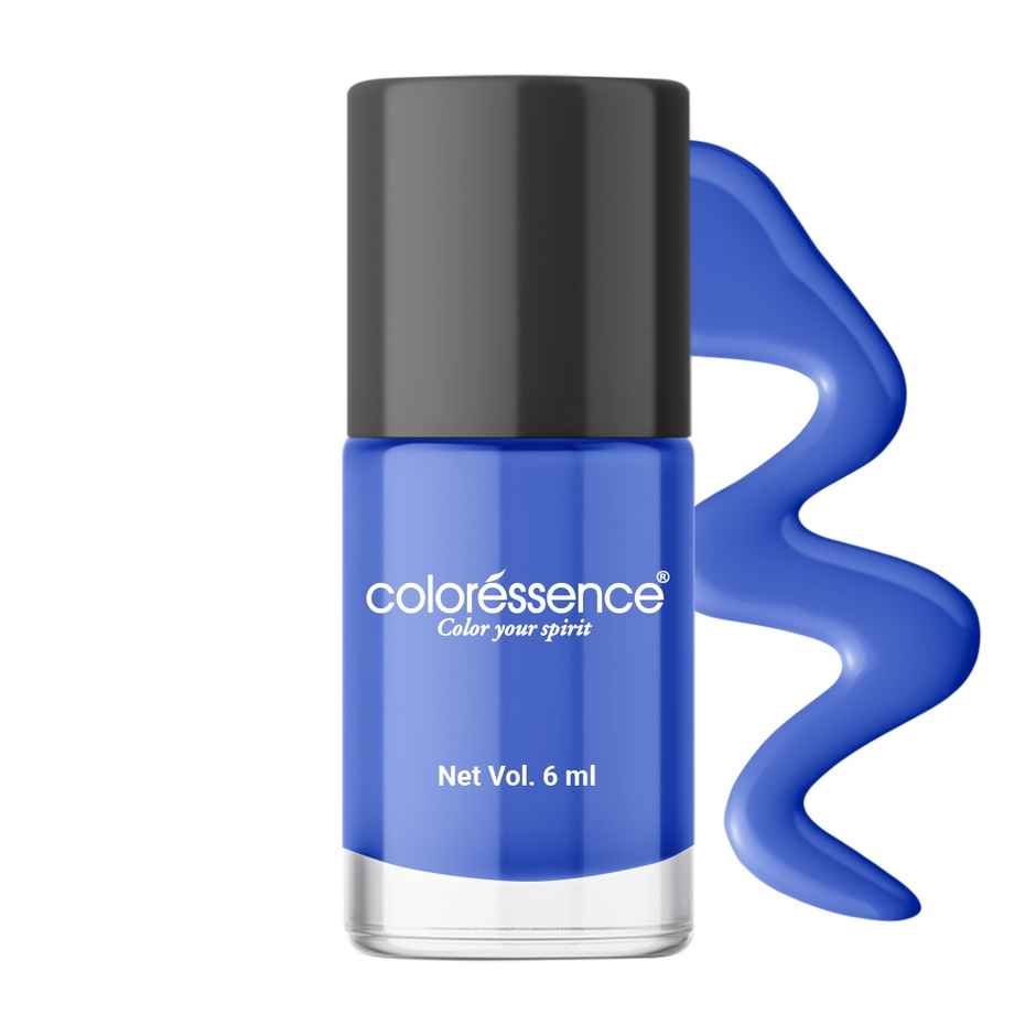 Coloressence Cute Coats Long Lasting Nail Paint, Chip Resistant, Quick Dry, 1 Swipe  | Denim Rush