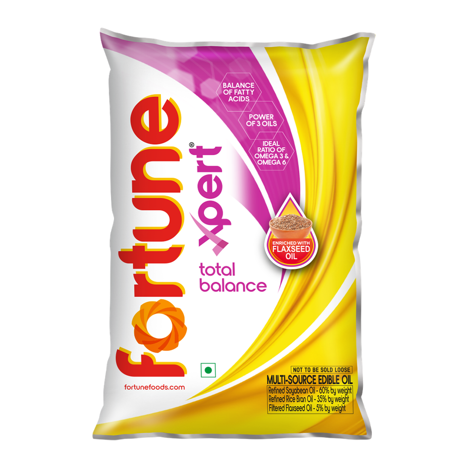 Fortune Xpert Total Balance Blended Oil | Power of 3 Oils - Balance of Omega 3 & 6