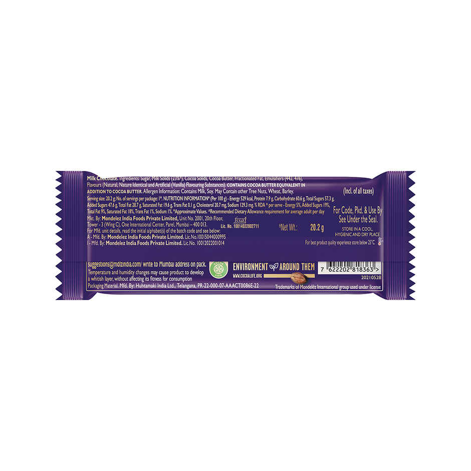 Cadbury Dairy Milk Chocolate Bar | Smooth & Rich Milk