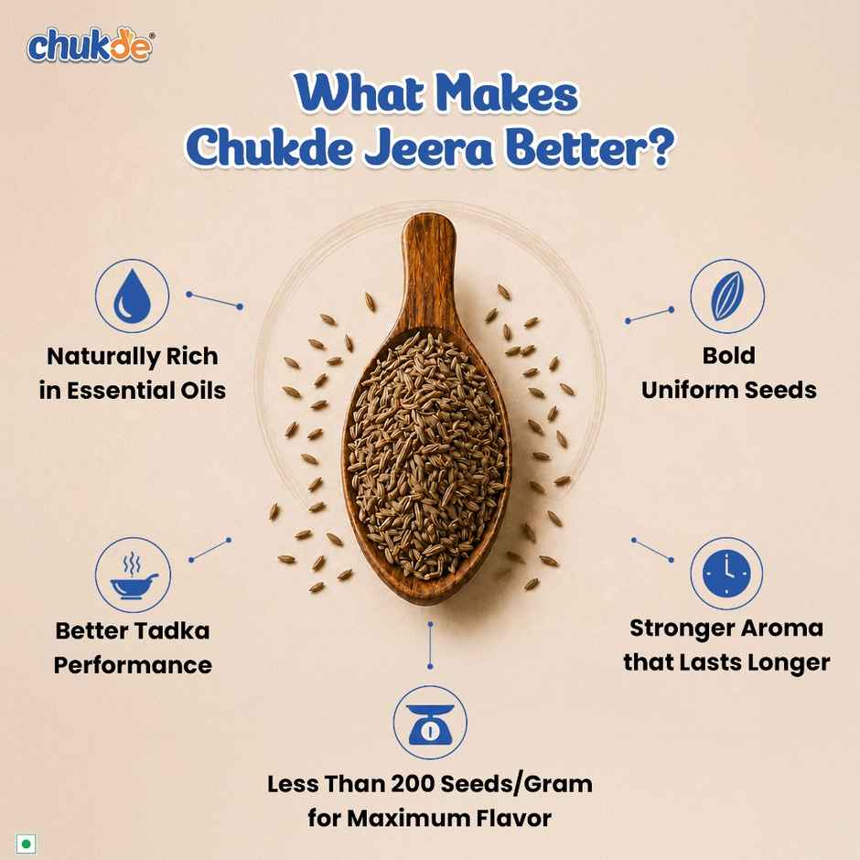 Chukde Cumin Whole Seeds (Jeera Sabut)