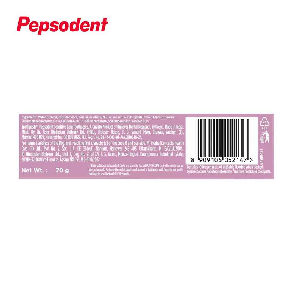 PEPSODENT Sensitive Care with 5 percent Potassium Nitrate Toothpaste Combo