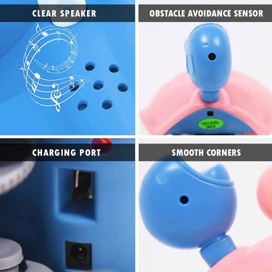 Wembley Baby Toys Rechargeable Crawling Crab Toy For Kids - Pink