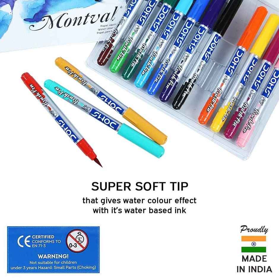 Doms Brush Pen 13+1 Shades | Smooth Coloring