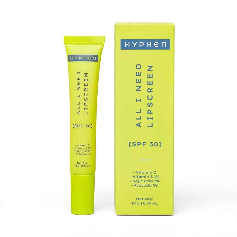 Hyphen All I Need Lipscreen Lip Balm with SPF 30 & 2% Kojic Acid for Moisturizing